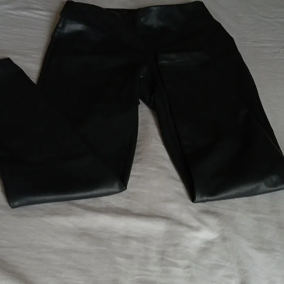 Vince Camuto Womens Dark Charcoal Faux Leather Pant.EUC XS - Picture 5 of 7